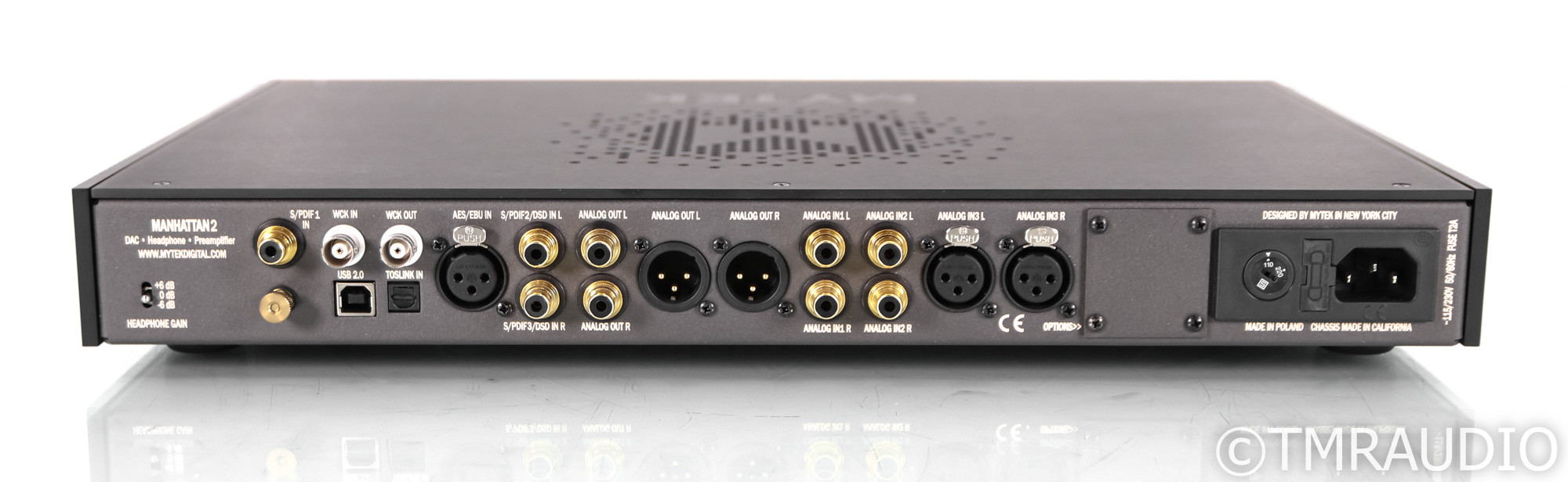 Mytek Manhattan II DAC; D/A Converter; Black; Remote - The Music Room