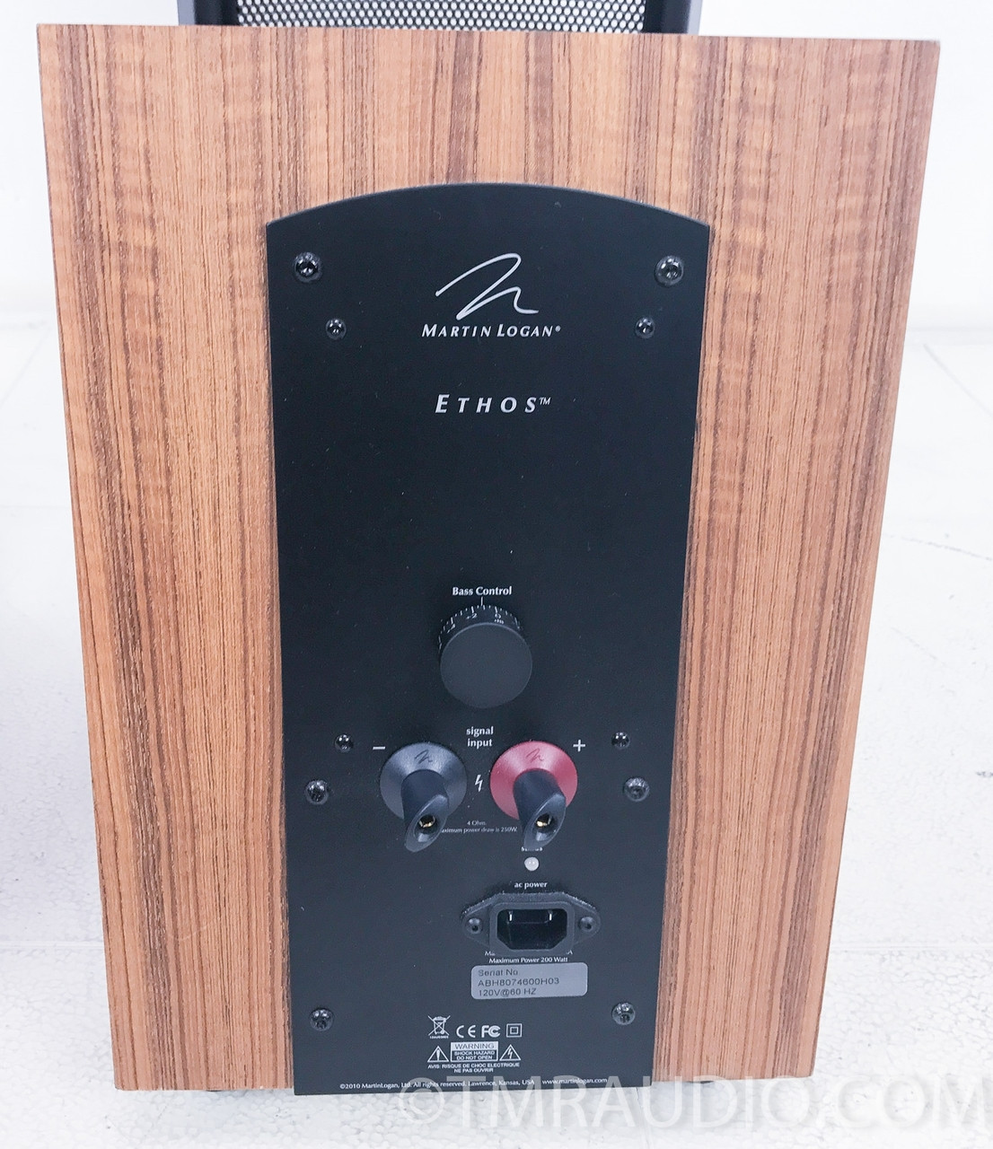 Martin Logan Ethos Electrostatic Hybrid Floorstanding Speakers; Teak