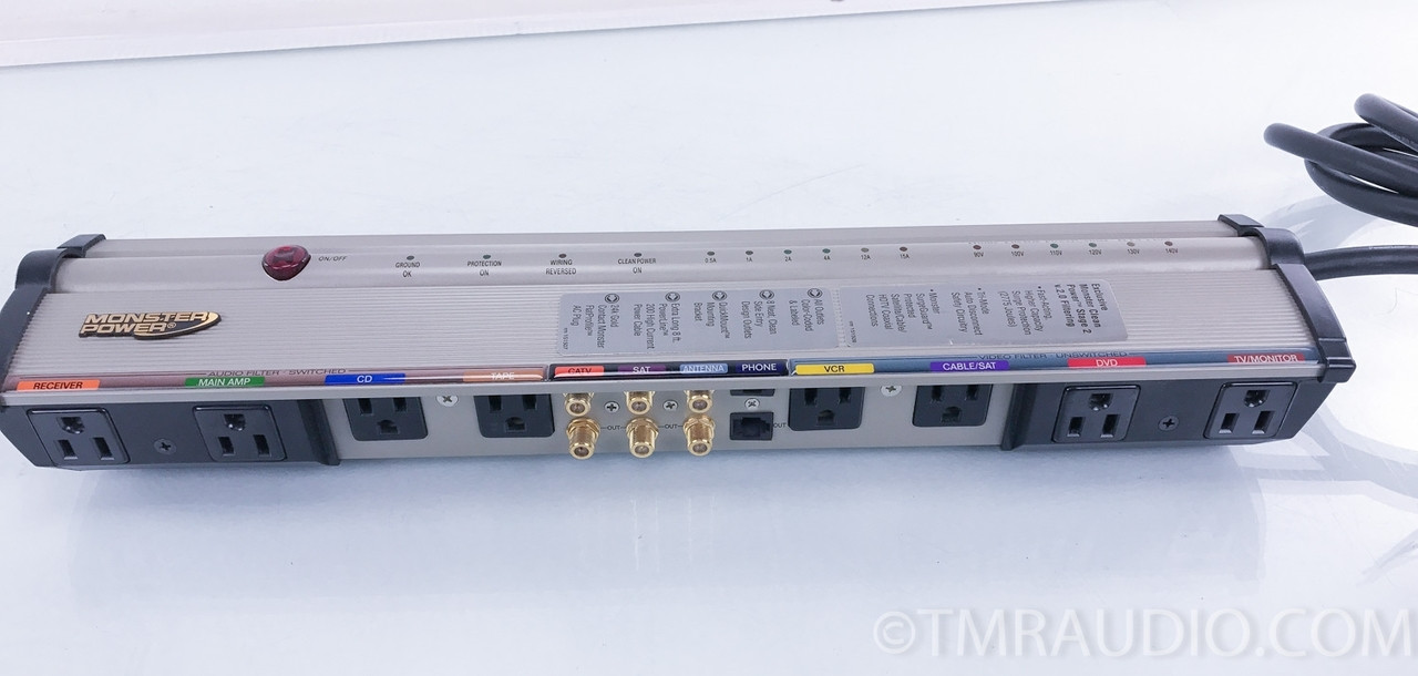 Monster HTS Powerbar 1100 Power Conditioner; Surge Protector The