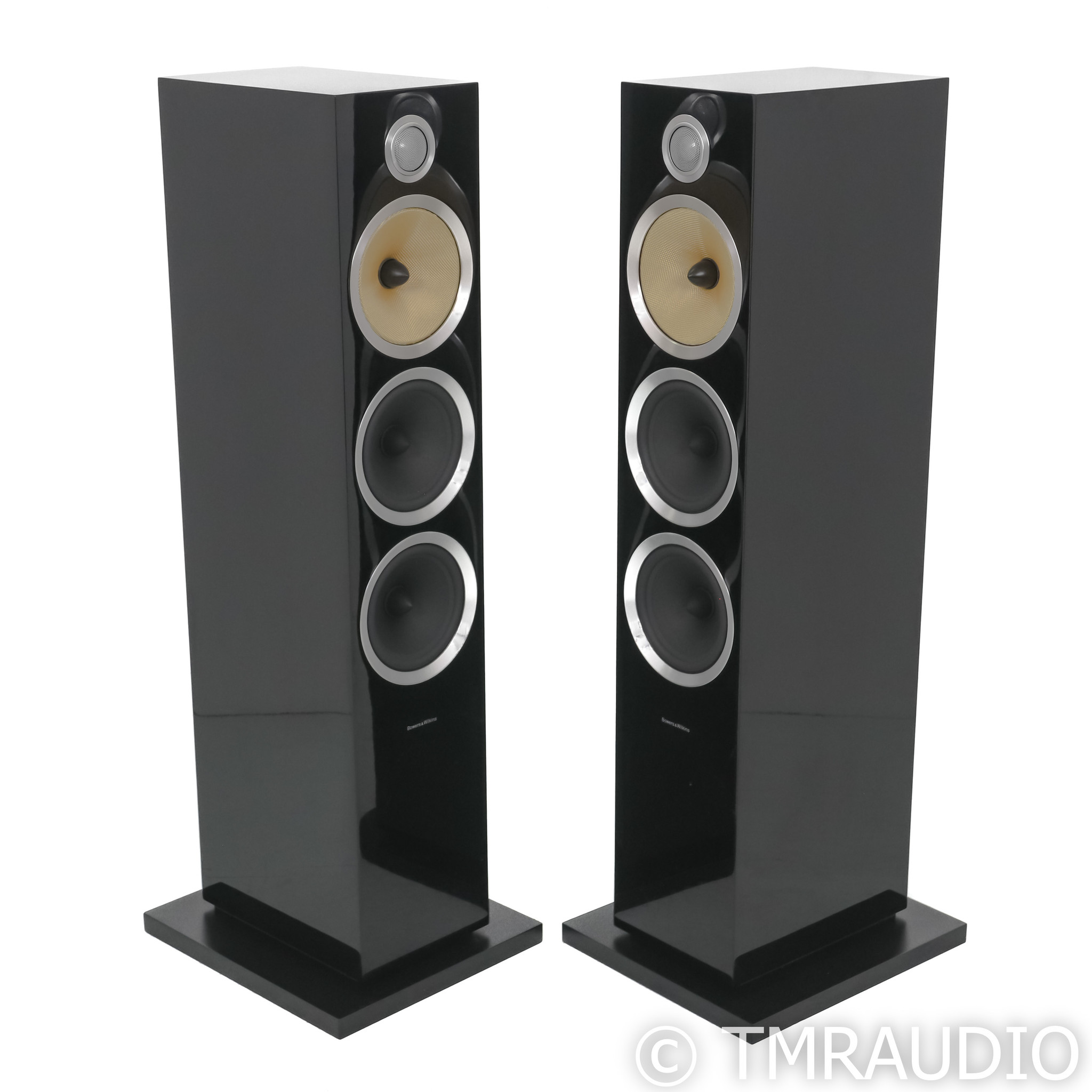 B&W CM9 S2 Floorstanding Speakers; Gloss Black Pair - The Music Room