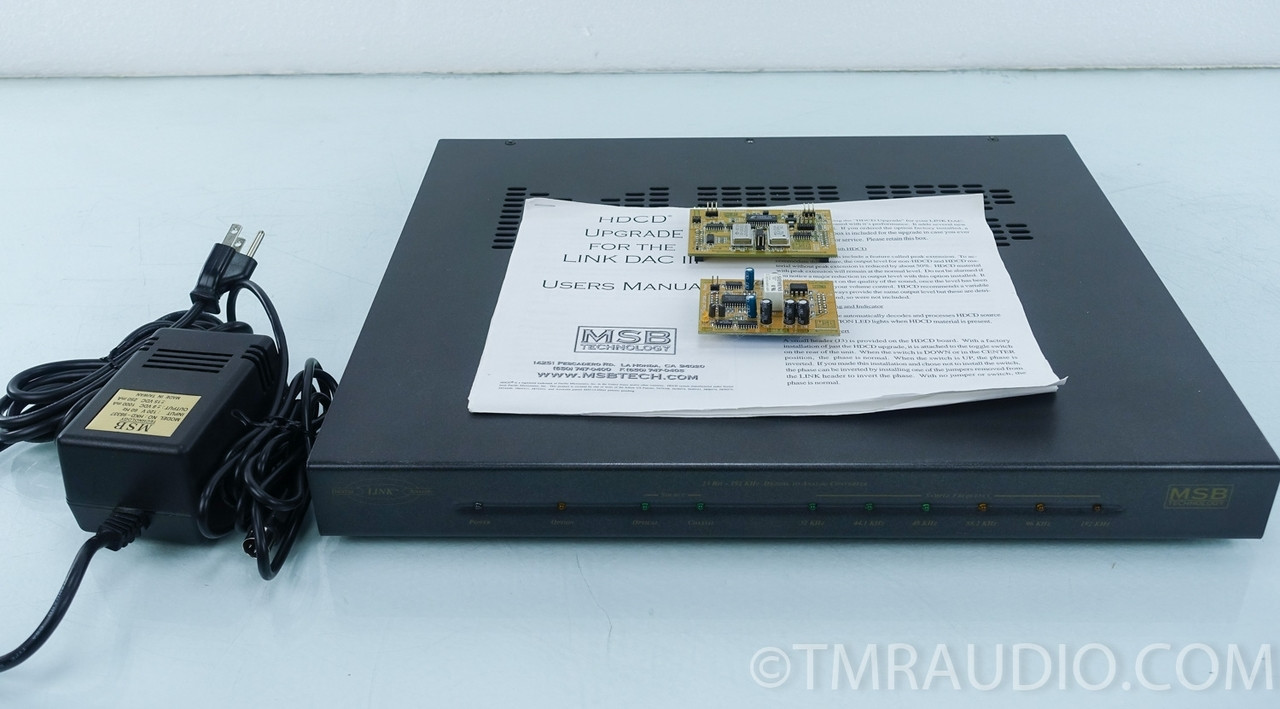 MSB Technology Link DAC III; D/A Converter - The Music Room