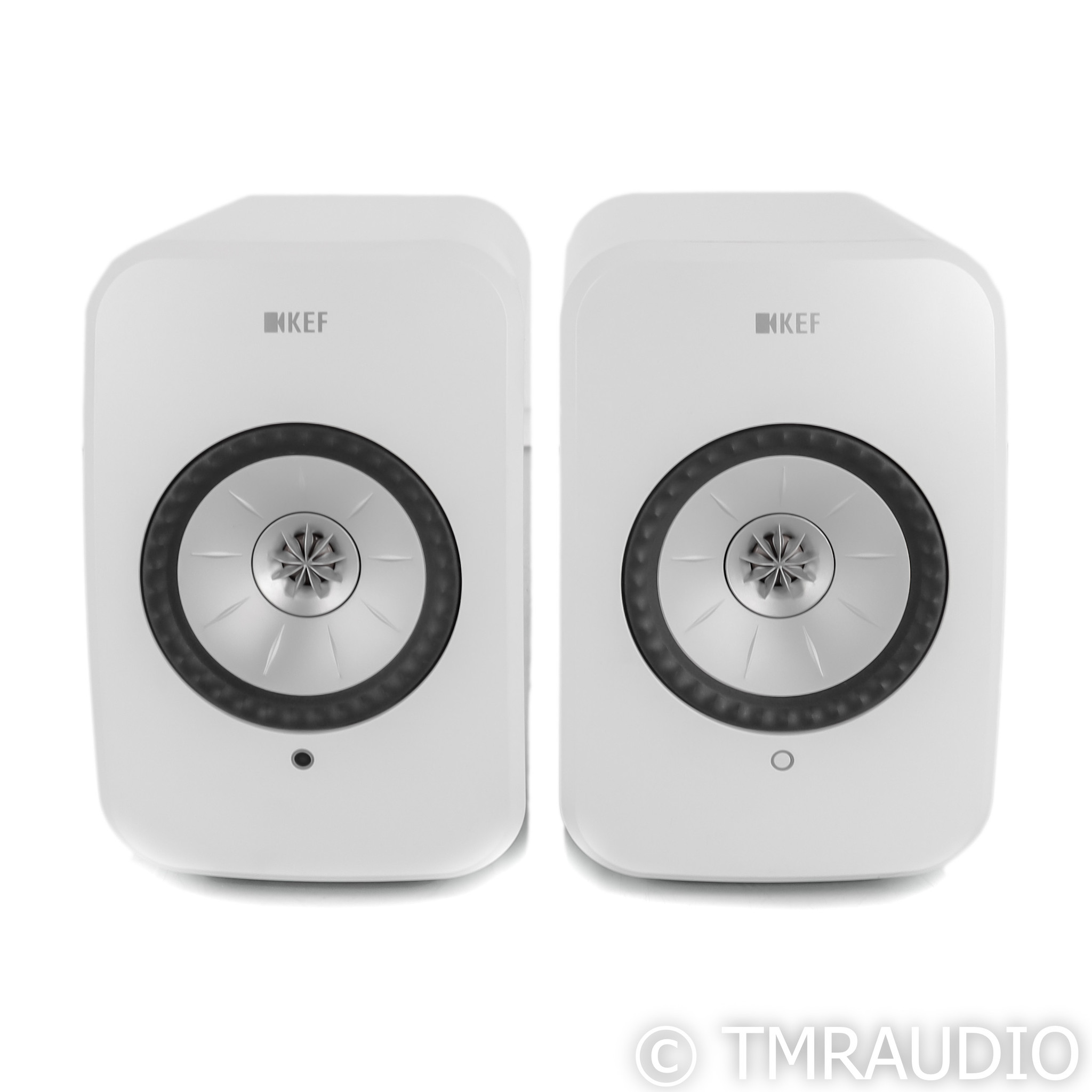 KEF LSX Wireless Powered Bookshelf Speakers; White Pair