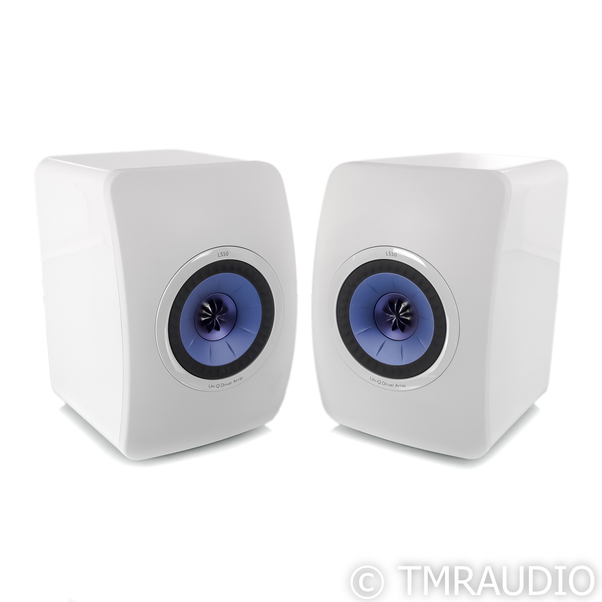 KEF LS50 Bookshelf Speaker; White Pair - The Music Room