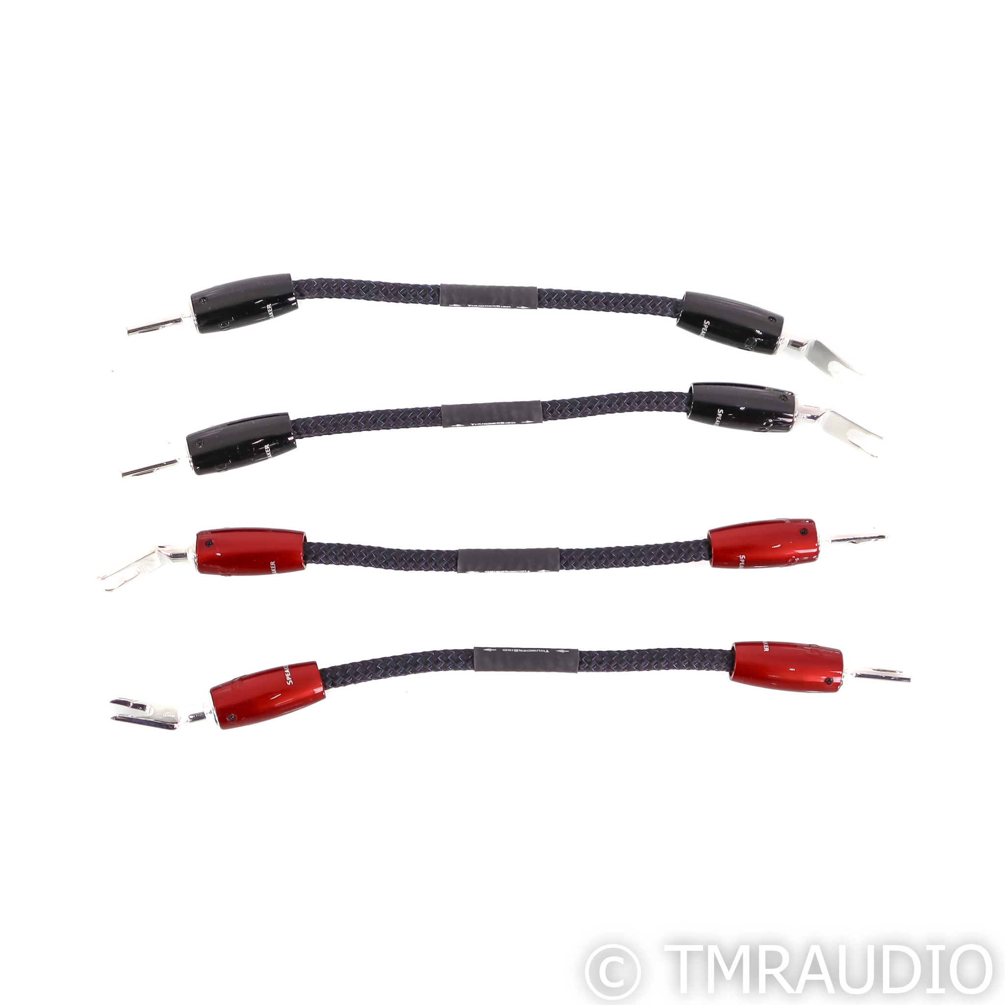 AudioQuest ThunderBird BiWire Jumpers; Set of Four; Banana to Spade (Open  Box)