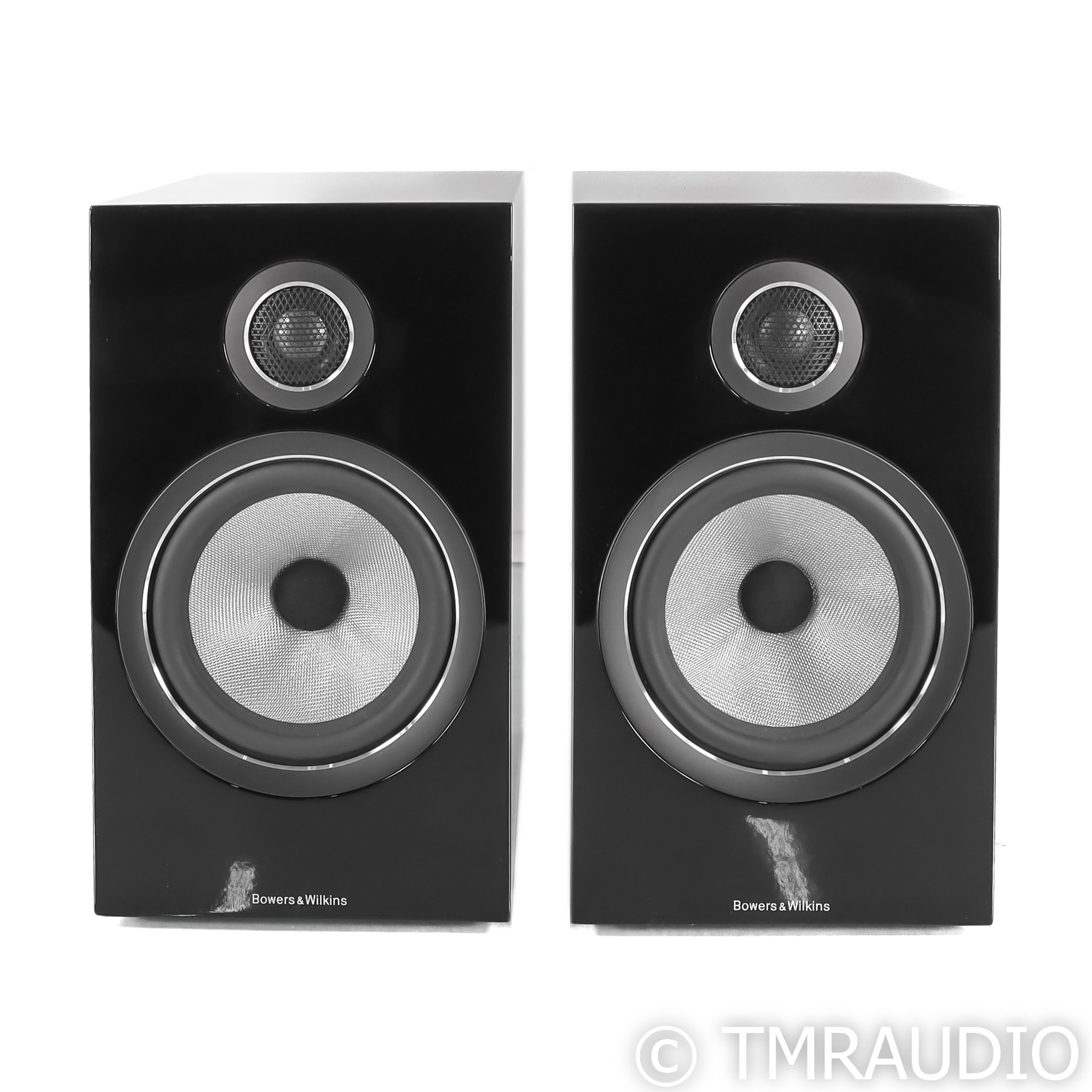 B&W 706 S2 Bookshelf Speakers; Gloss Black Pair