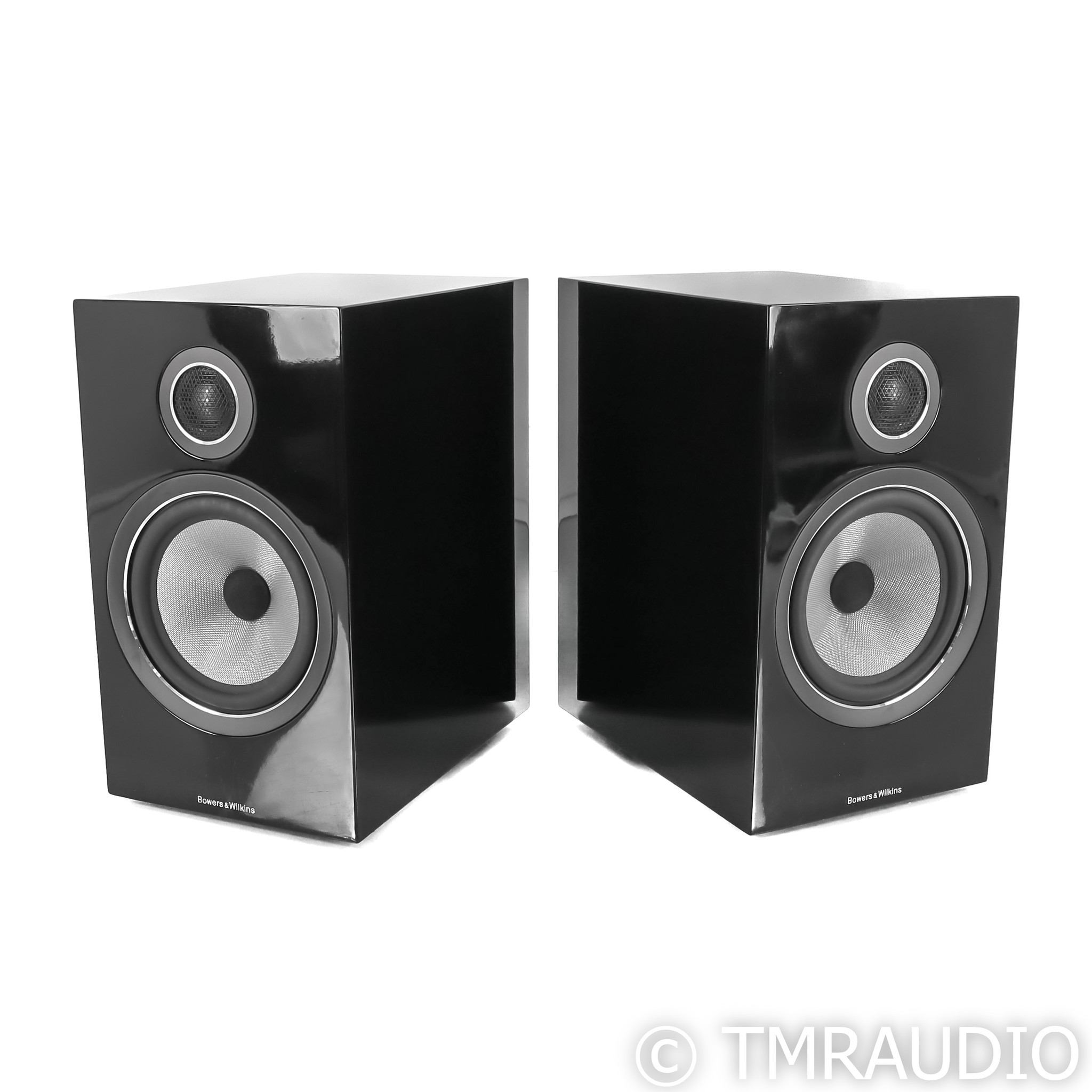 B&W 706 S2 Bookshelf Speakers; Gloss Black Pair