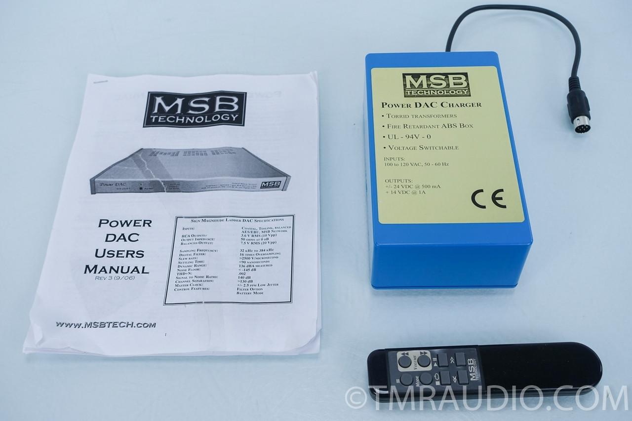 MSB Technology Power DAC; D/A Converter in Factory Box - The Music Room