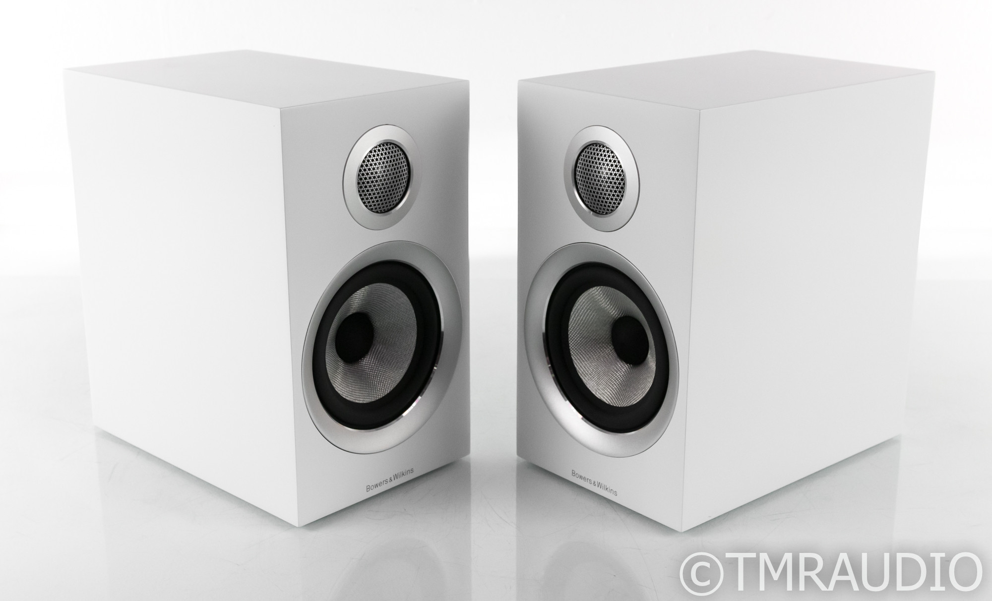 B&W 707 S2 Bookshelf Speakers; Satin White Pair (Sealed) - The