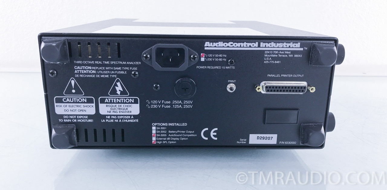 Audio Control SA-3055 Real Time Spectrum Analyzer; SPL Meter; Processor ...