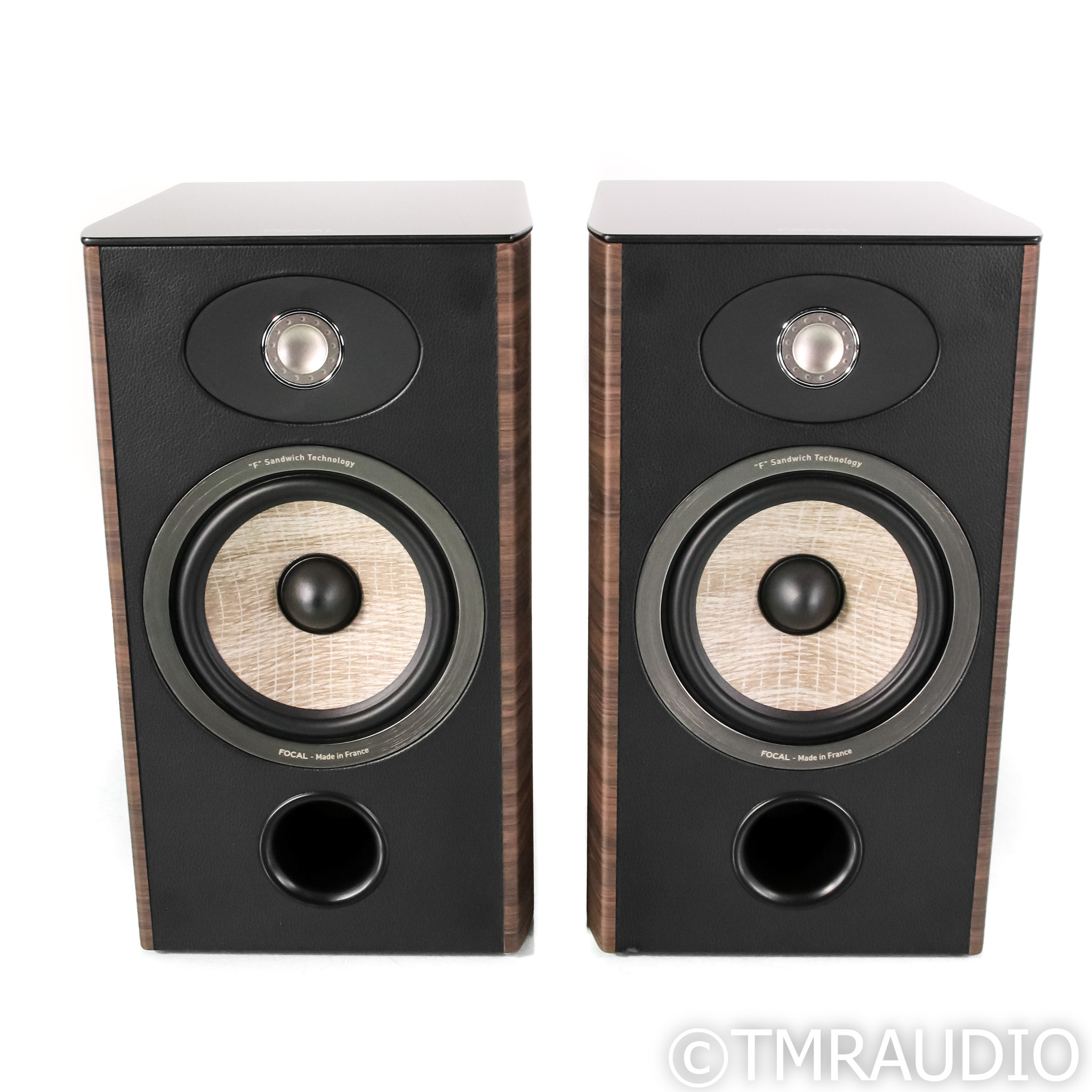 Focal Aria 906 Bookshelf Speakers; Noyer Vinyl Pair (Used) - The