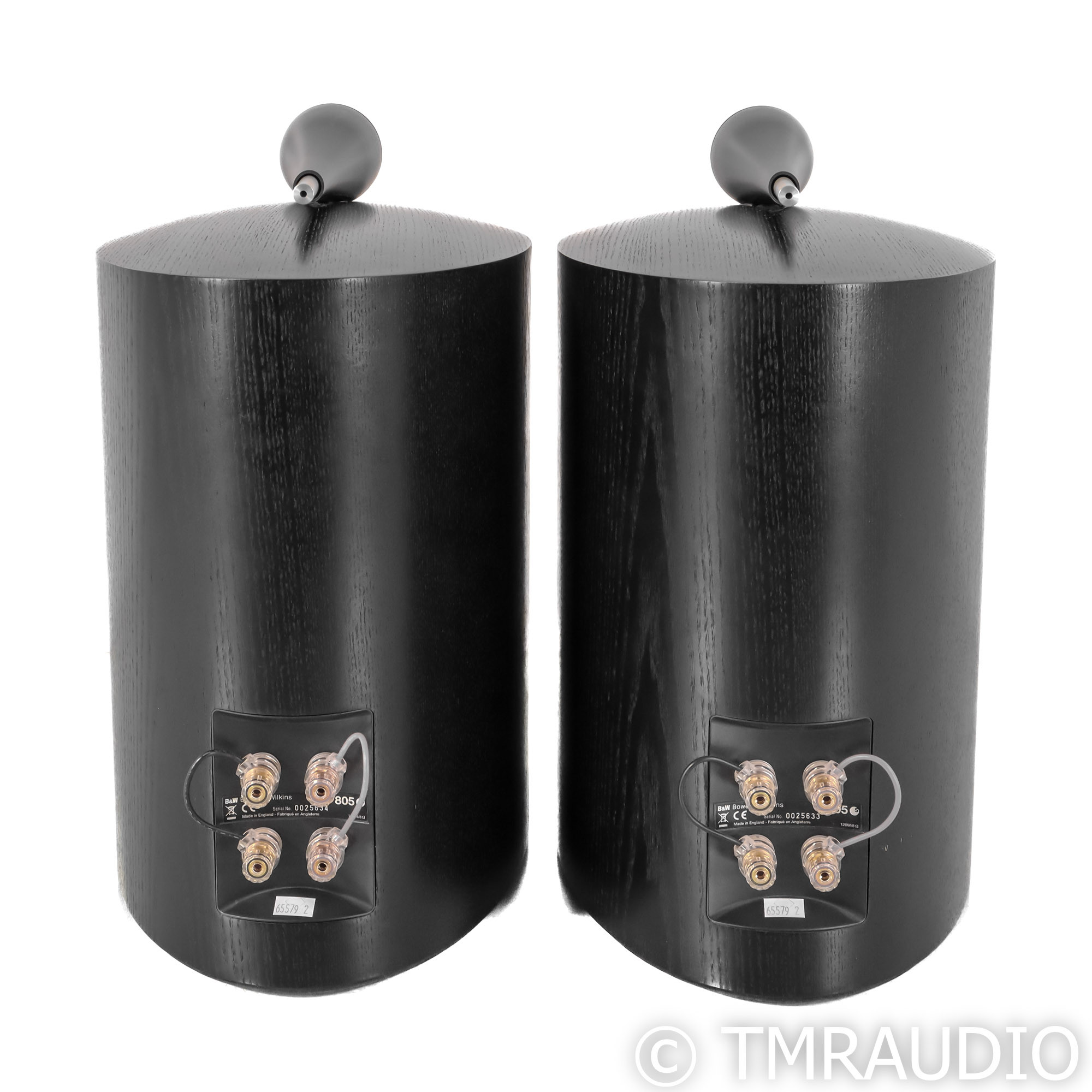 Bowers & Wilkins 805S Bookshelf Speakers; Black Ash Pair