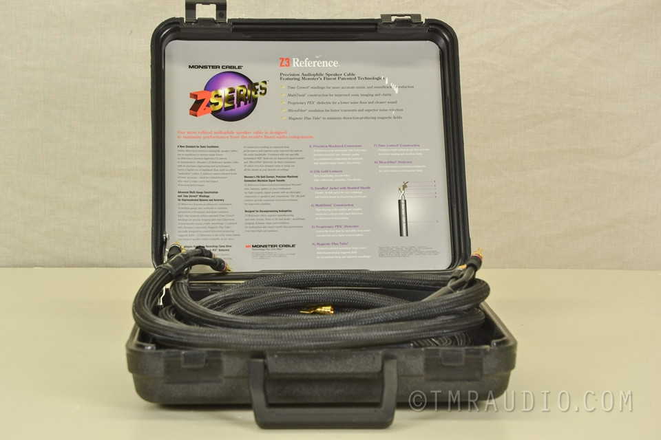 Monster Z3 Reference Speaker Cables; Excellent 10 ft. Pair in Case