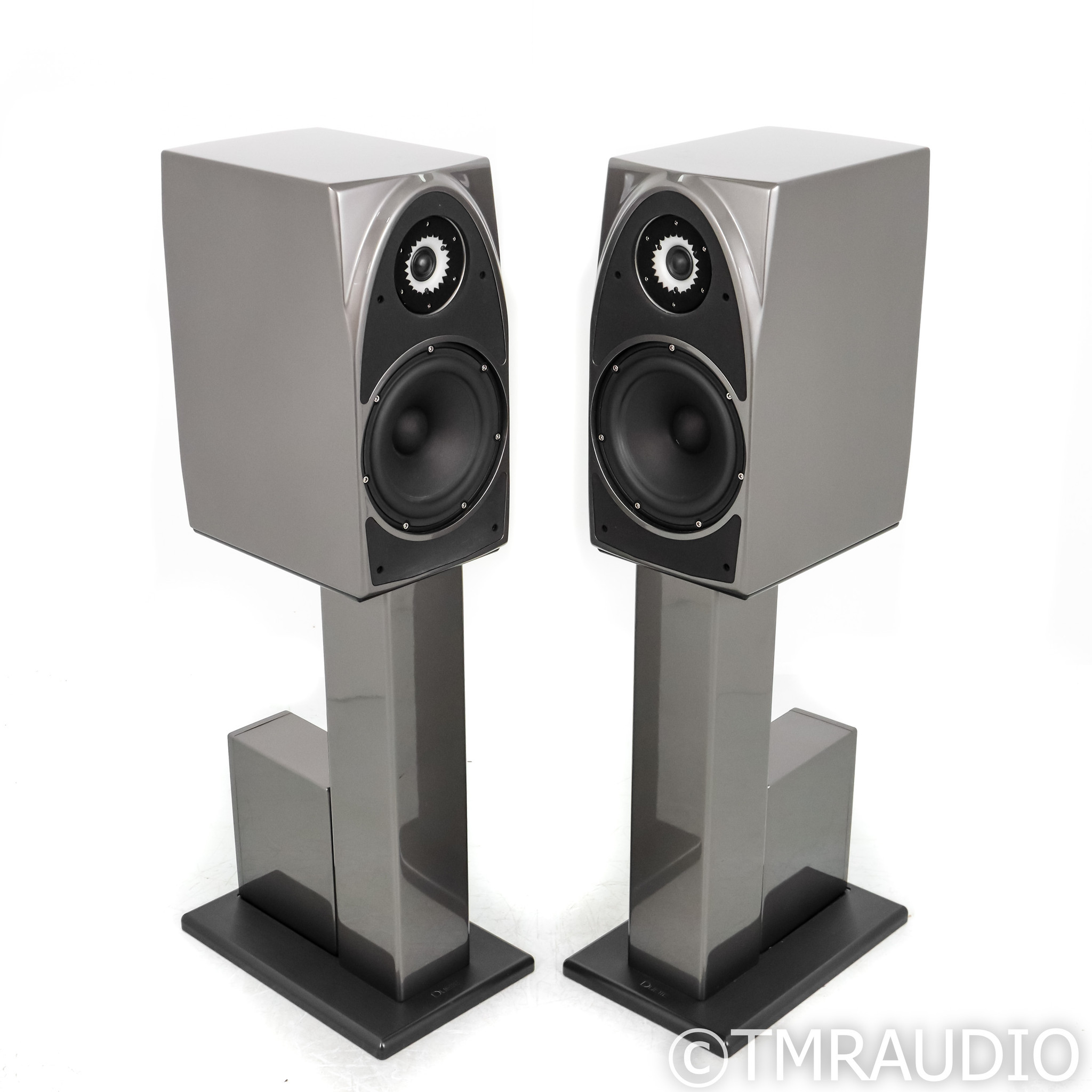 Wilson Audio Duette Series Bookshelf Speakers; Dark Titanium Pair with  Stands