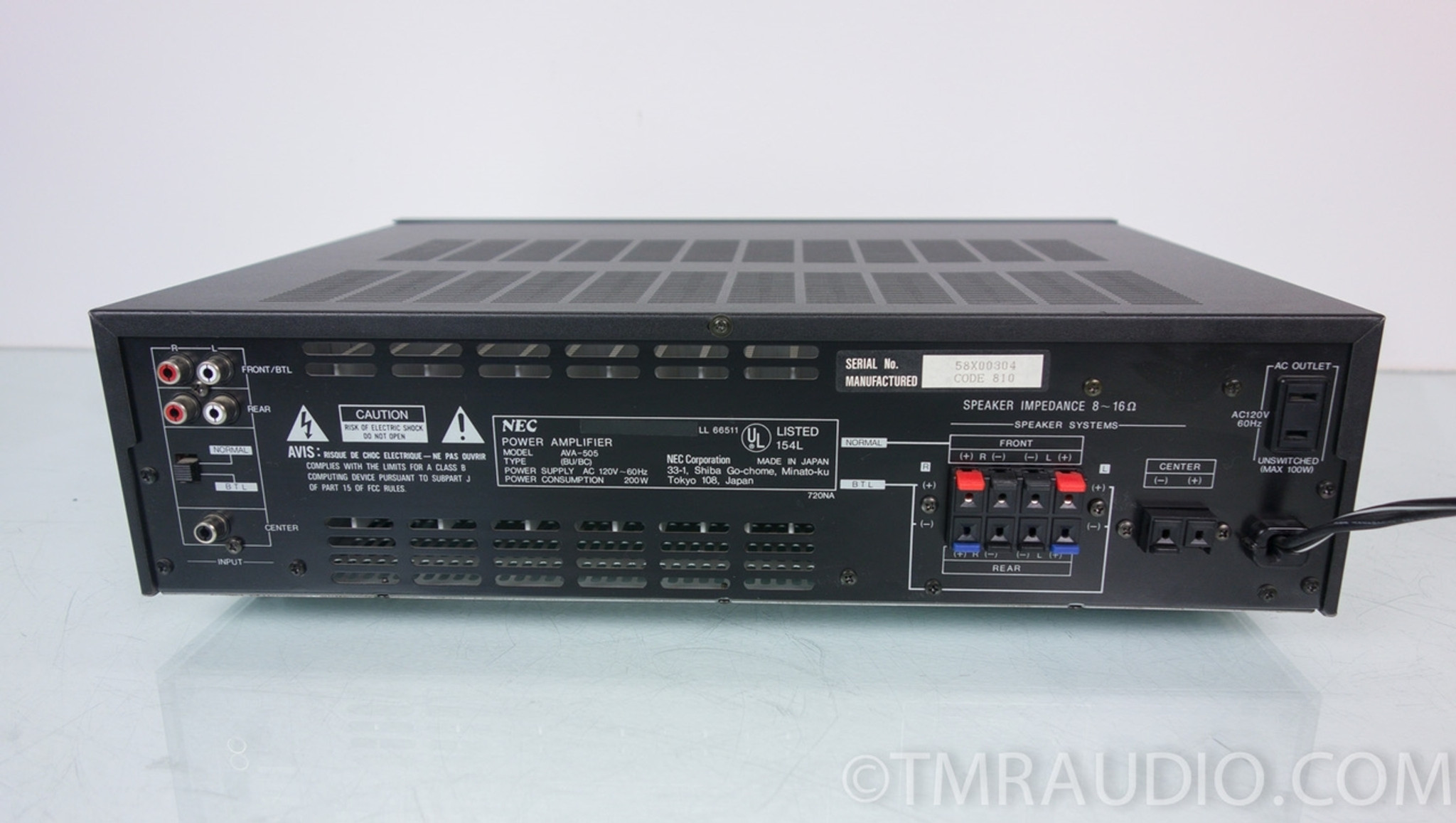 NEC AVA-505 3 / 5 Channel Power Amplifier in Factory Box - The