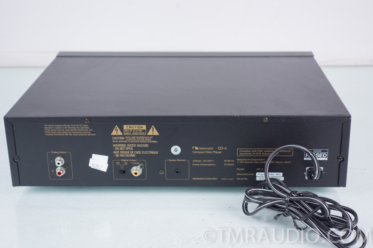 Nakamichi CD-4 CD Player - The Music Room