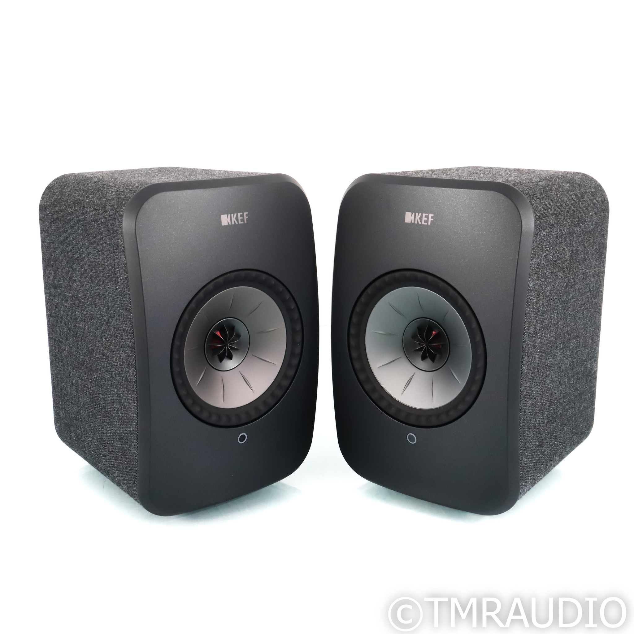 KEF LSX Wireless Streaming Active Bookshelf Speakers; Grey