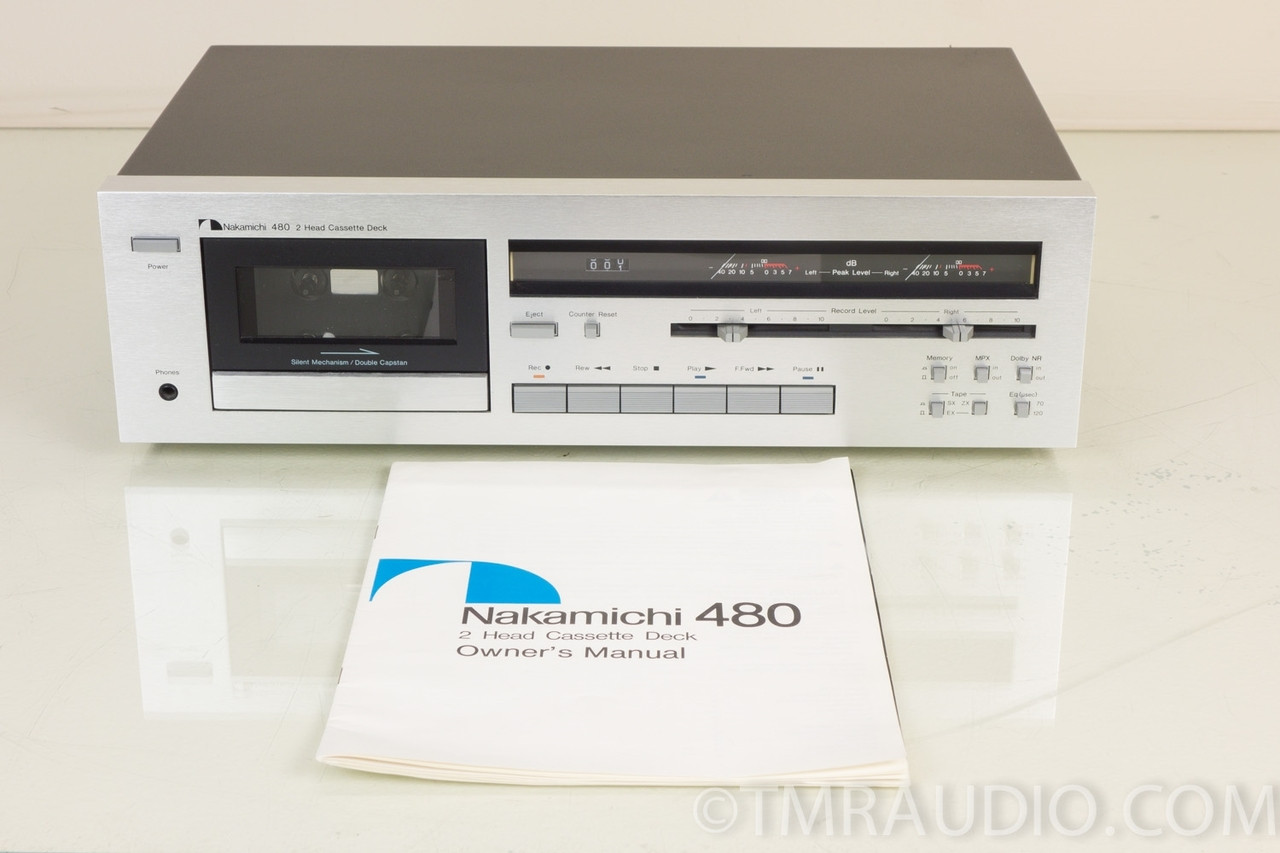 Platine Cassette Nakamichi 480 (Noire) - Occasion Parfaite Garantie 1 An - Lecture K7 Hi-Fi