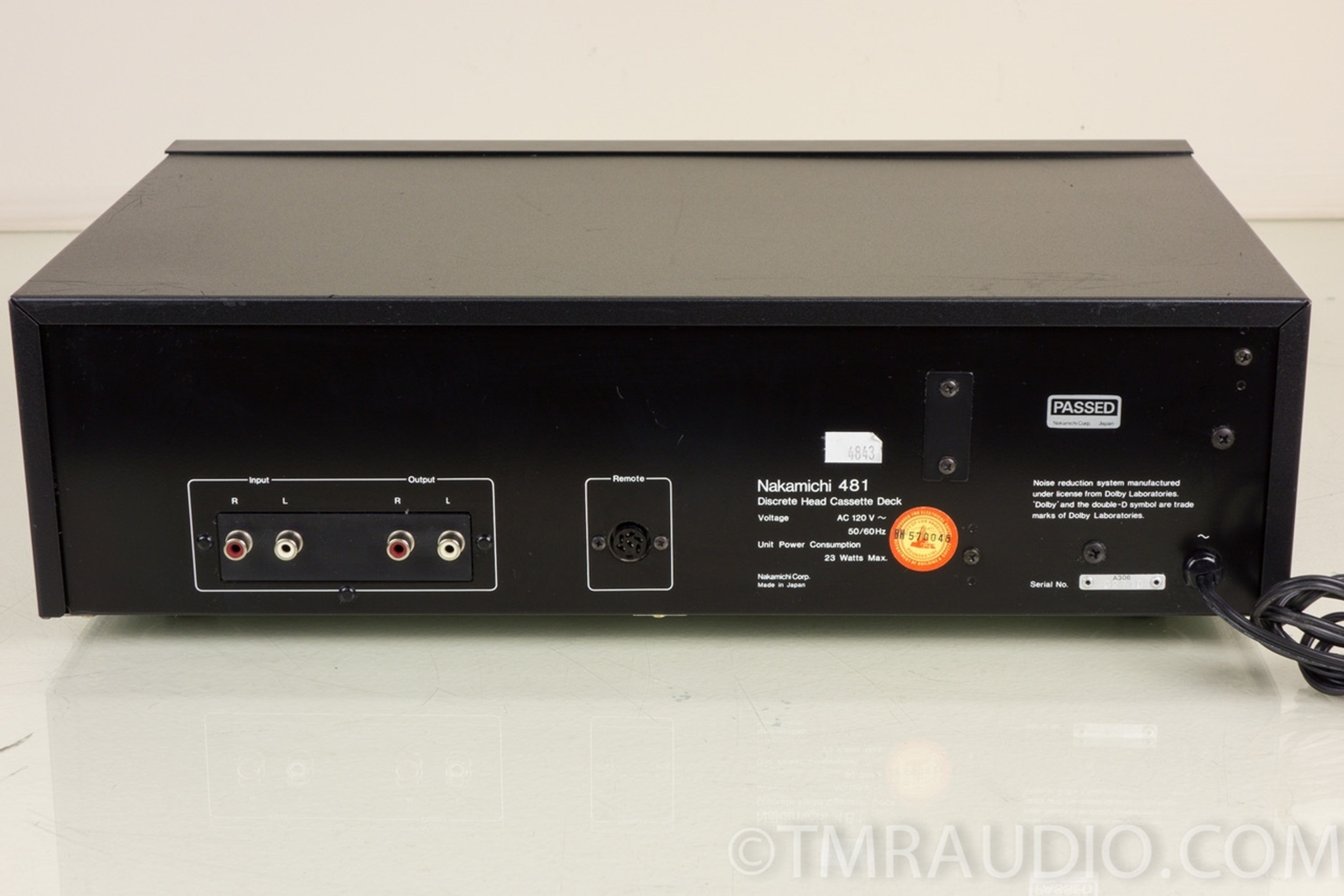 ラジオ・コンポ Nakamichi 481 Discrete Head Cassette Nakamichi 481 3 Head Cassette Deck! Mint & Cool! Need Repair