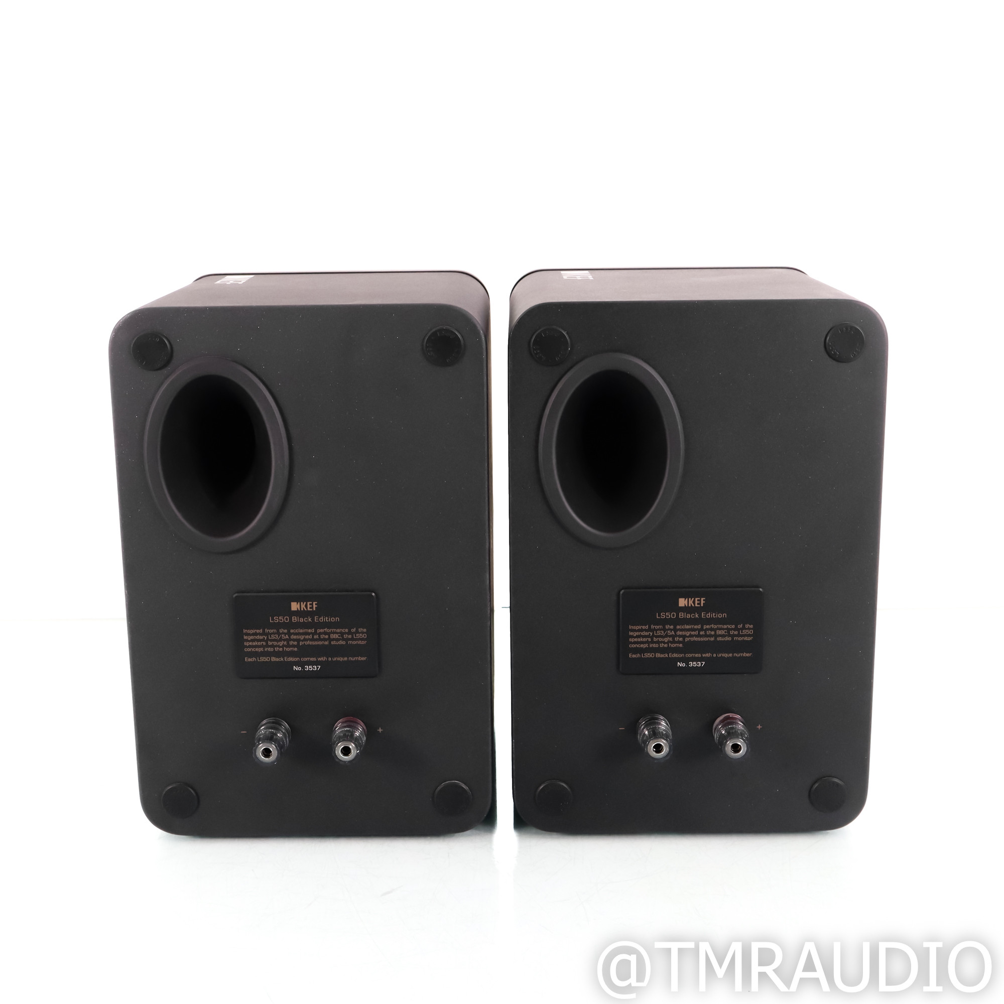 KEF LS50 Black Edition Bookshelf Speakers