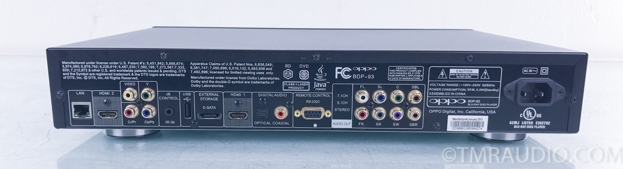 Oppo ブルーレイプレーヤー 本体 BDP-93 Oppo BDP-93 3D Blu-ray Player for sale online | eBay