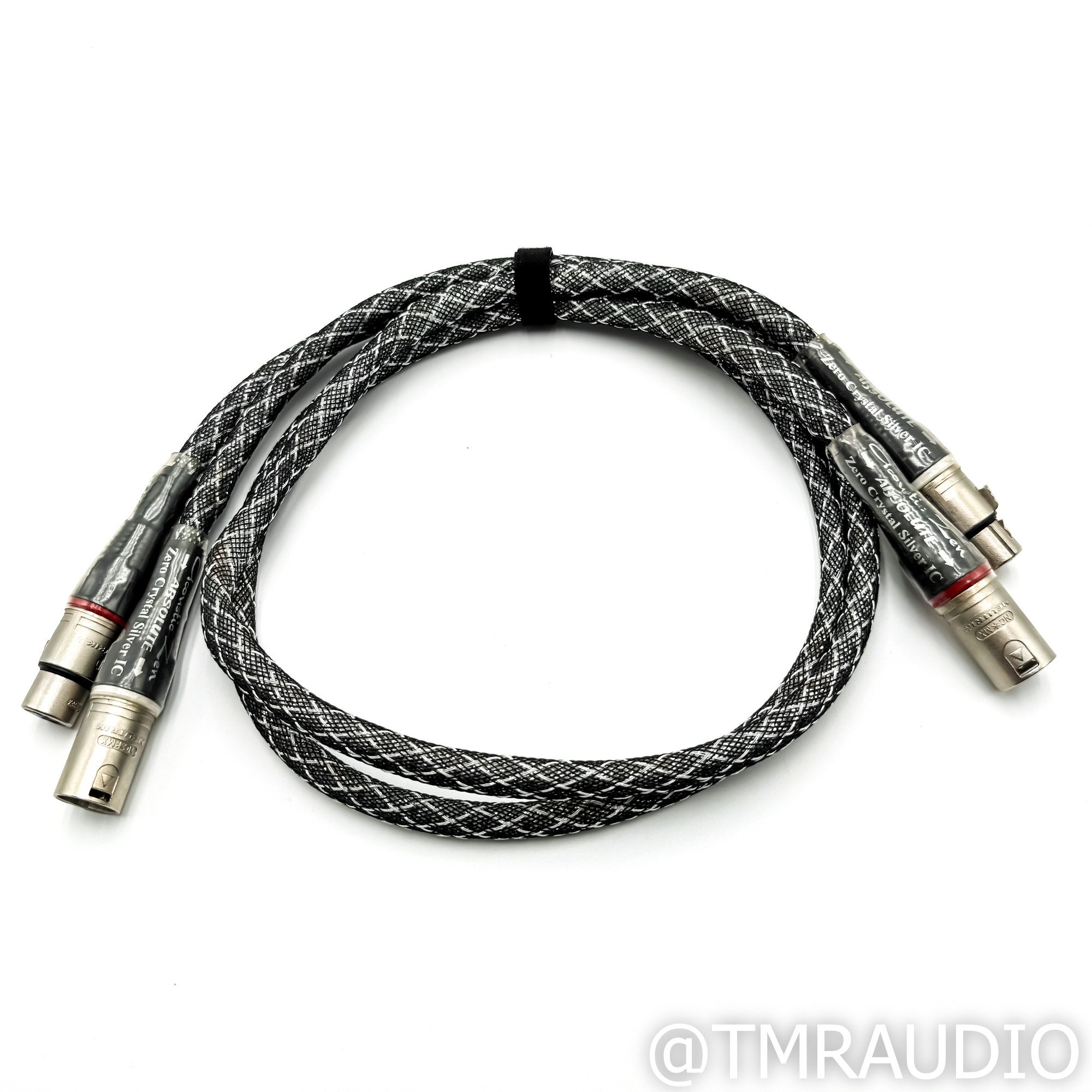 Acoustic Zen Absolute Zero Crystal Silver XLR Cables; 1m Pair