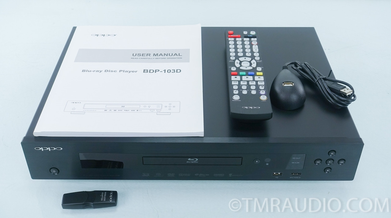 Oppo BDP103D Bluray Disc Player; BluRay The Music Room