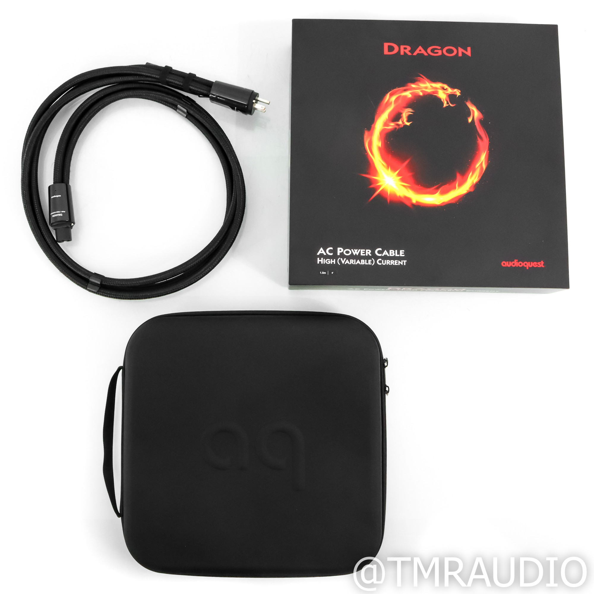 Câble Secteur AudioQuest Dragon HC - 1,5 Mètre - IEC C13 - SHUKO - Noir
