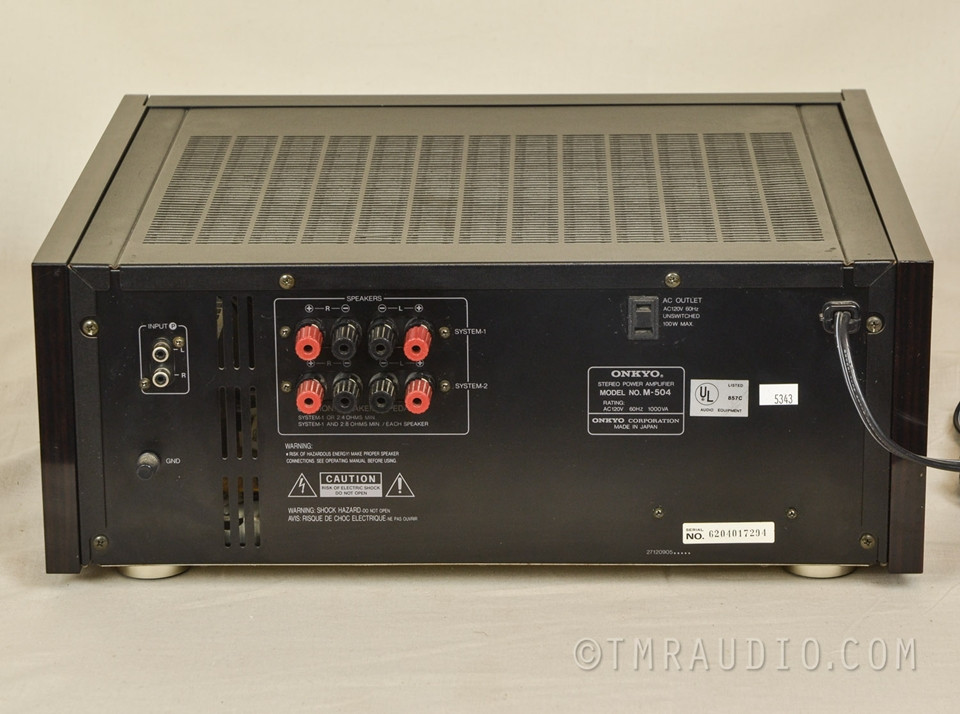 Onkyo M-504 パワーアンプ オンキョー M-504 & P-304 プリアンプ/パワーアンプ コンボ : r