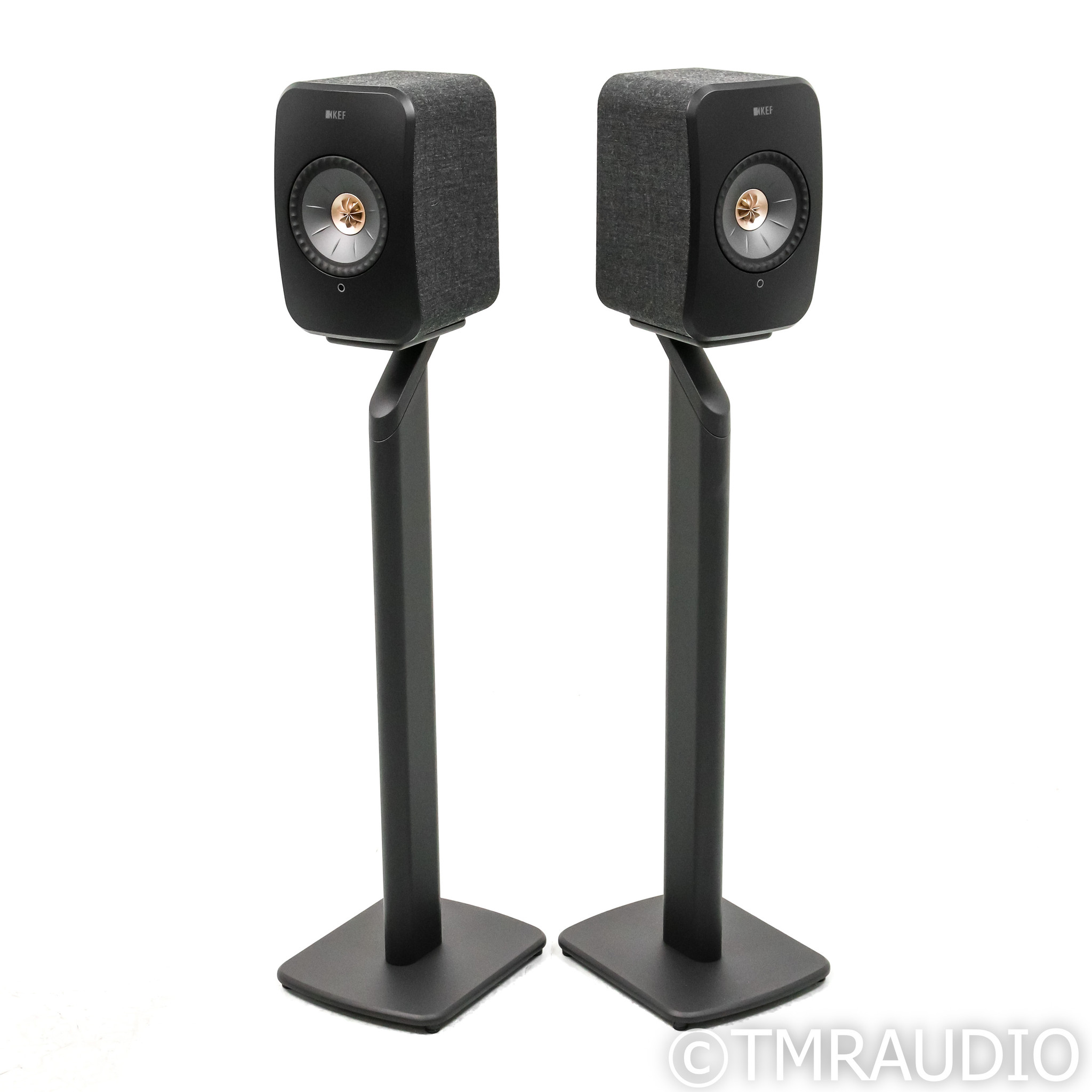 KEF LSX II Wireless Bookshelf Speakers; Carbon Black Pair with