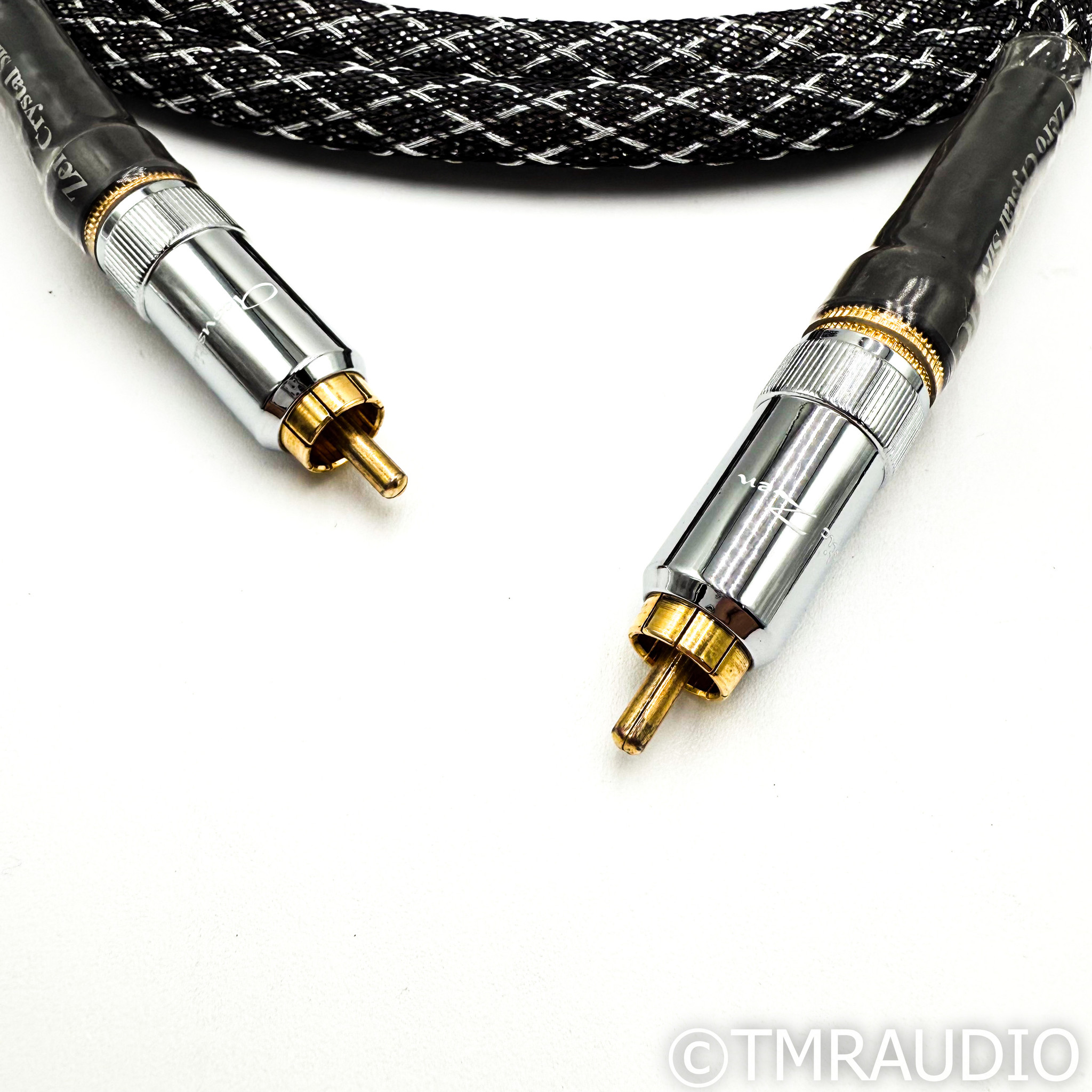 Acoustic Zen Absolute Zero Crystal Silver IC RCA Cables; 2m Pair