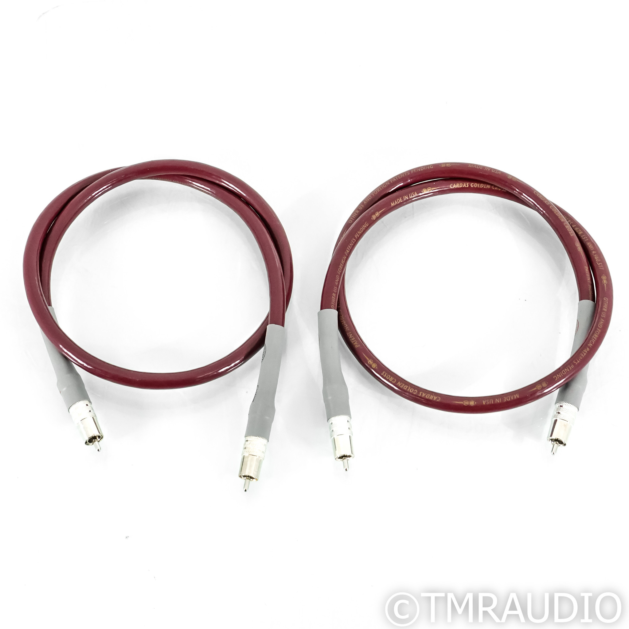 Cardas Audio Golden Cross RCA Cables; 1m Pair Interconnects (1/8