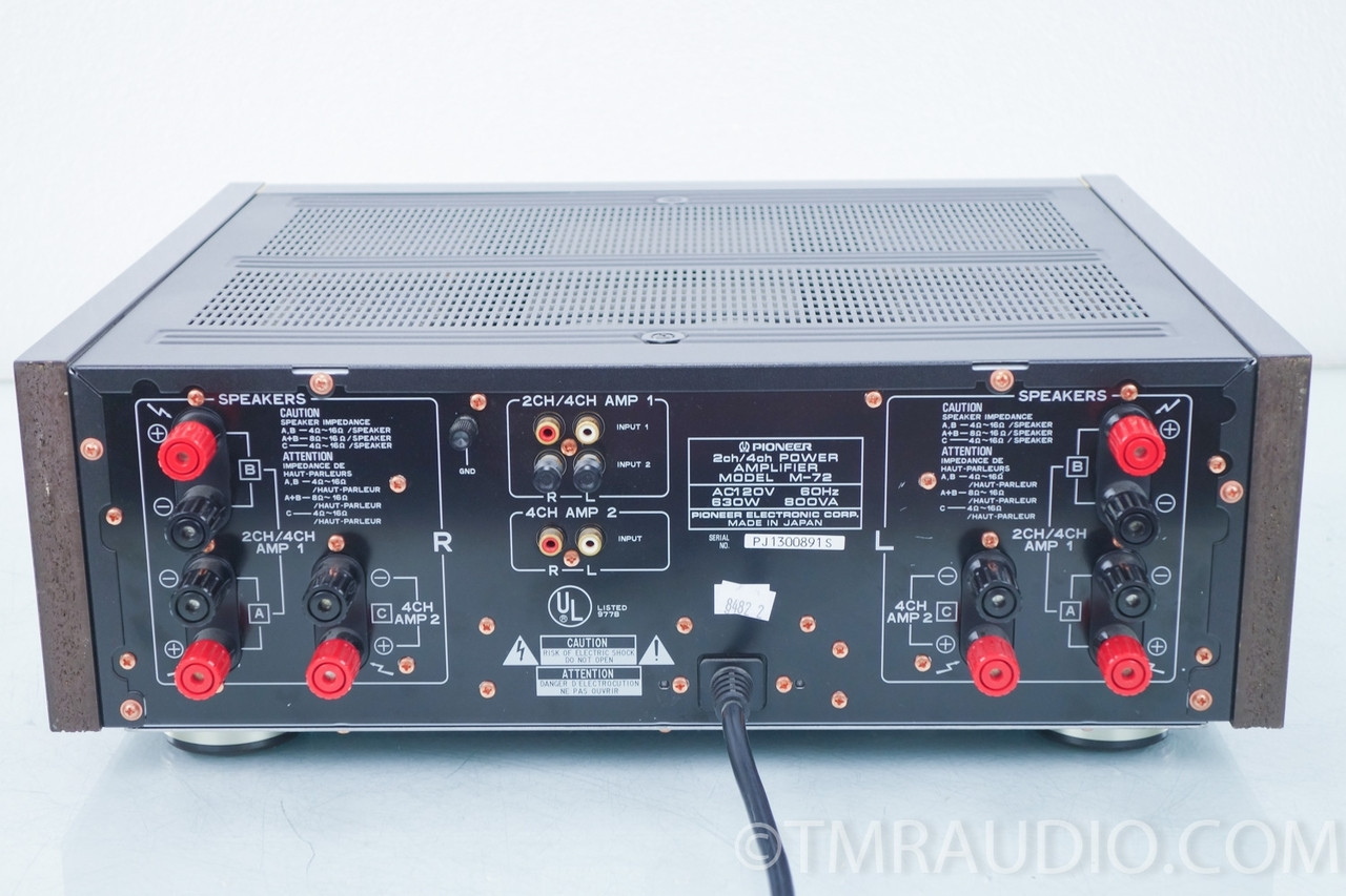 Pioneer M-72 2 / 4 channel Power Amplifier