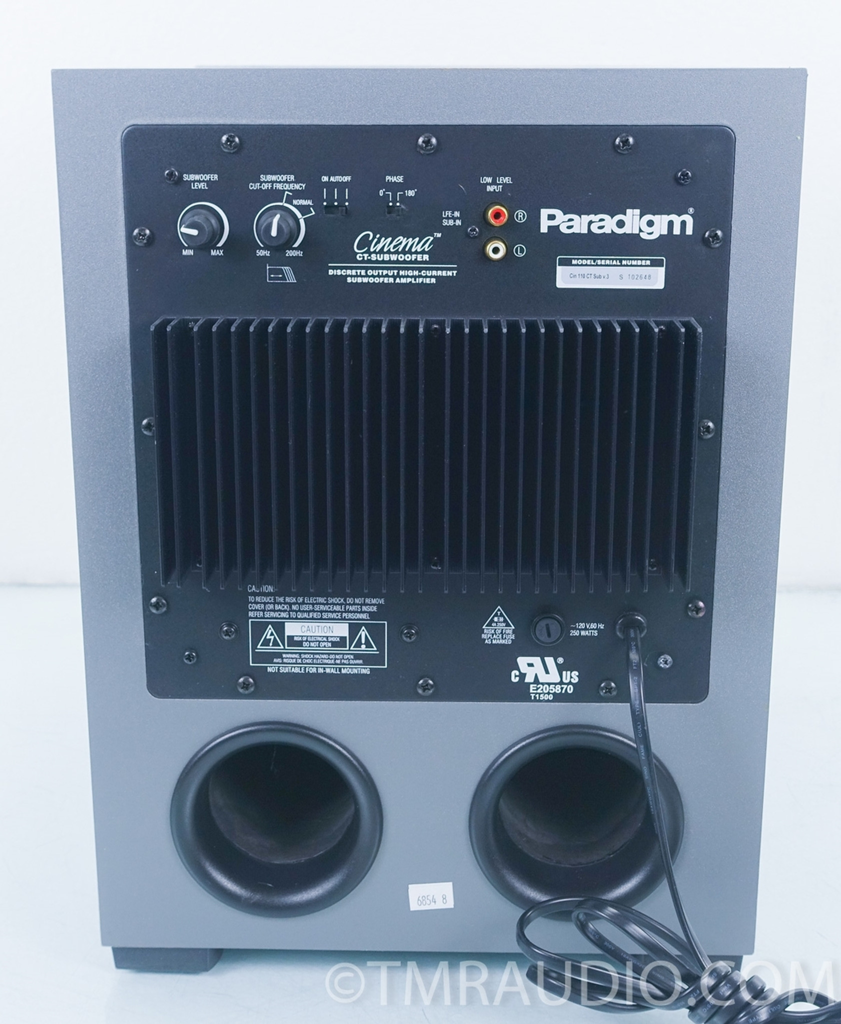 paradigm cinema subwoofer