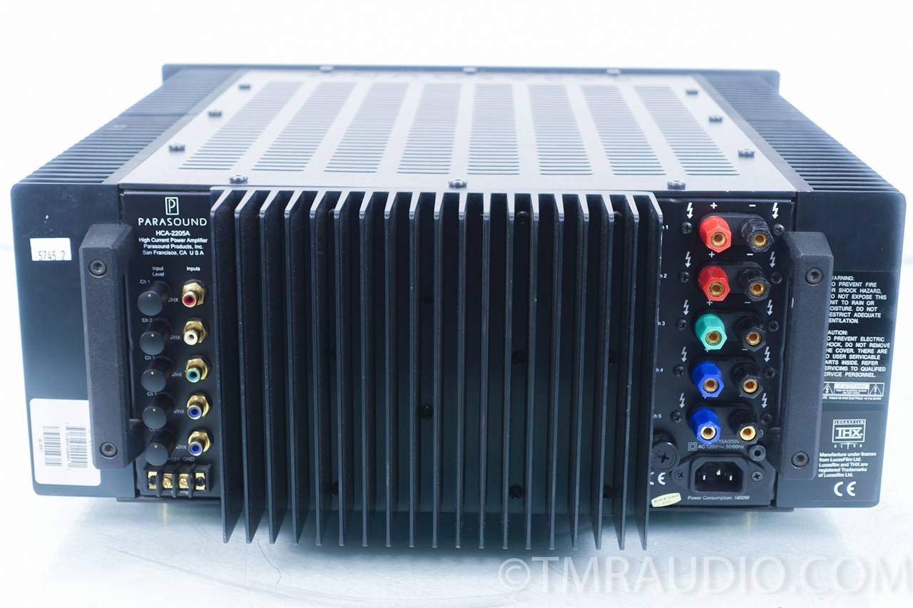 Parasound HCA2205A 5 Channel High Current THX Power Amplifier The