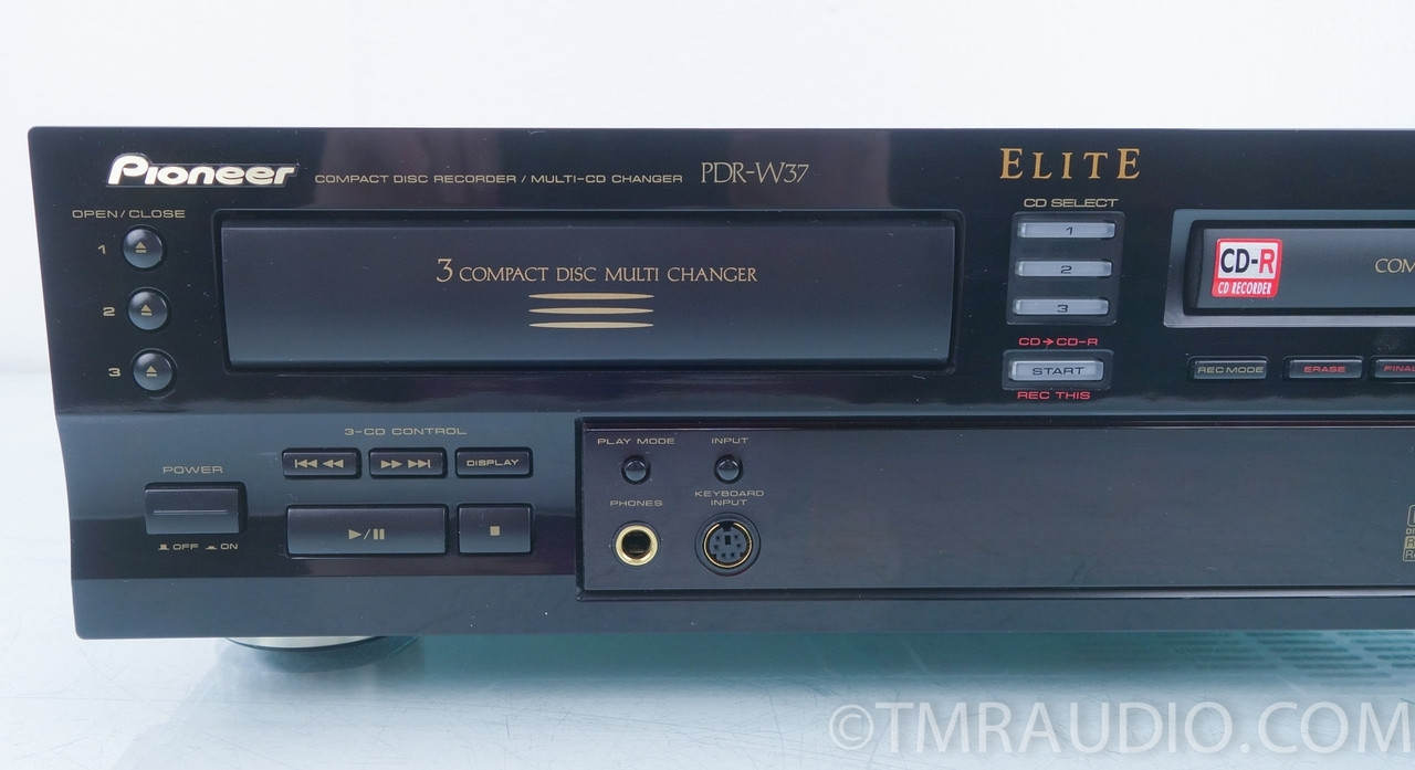Pioneer Elite PDR-W37 CD-R Burner Recorder Three Disc