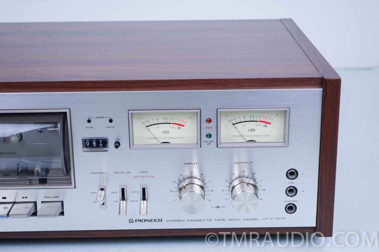 Pioneer CT-F7272 Stere Cassette Deck; Vintage Tape Recorder in