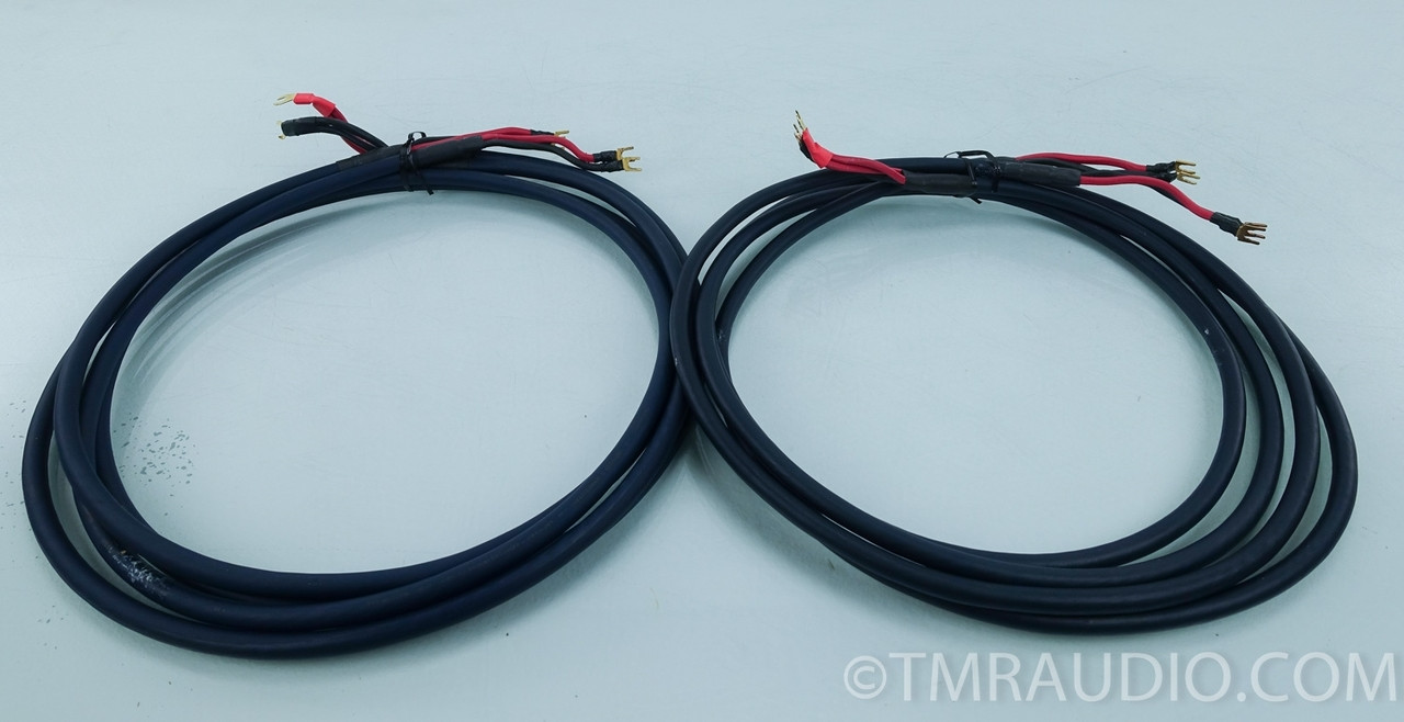 Audioquest Indigo Biwire Speaker Cable; 8' Pair; Spades The Music Room