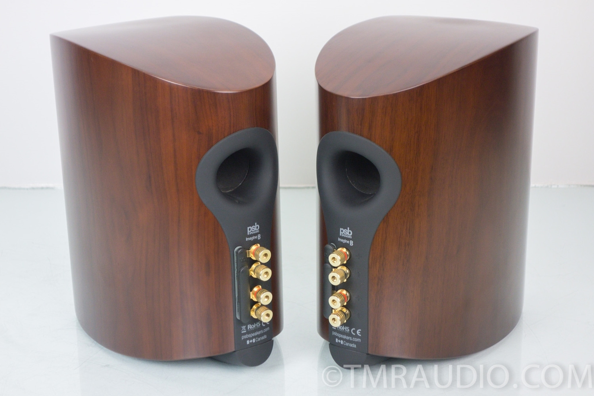 Psb Imagine B Bookshelf Speakers Excellent Walnut Pair In Factory