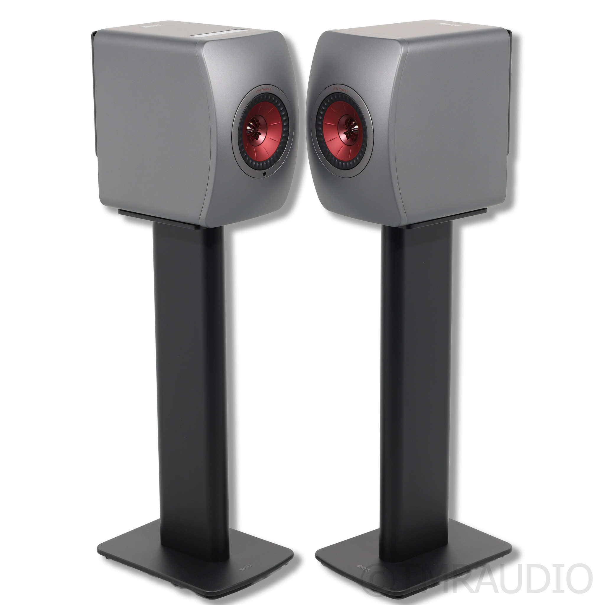 KEF LS50 Wireless II (チタニウム・グレイ) KEF LS50 Wireless II Active Bookshelf Speakers - The Music Room