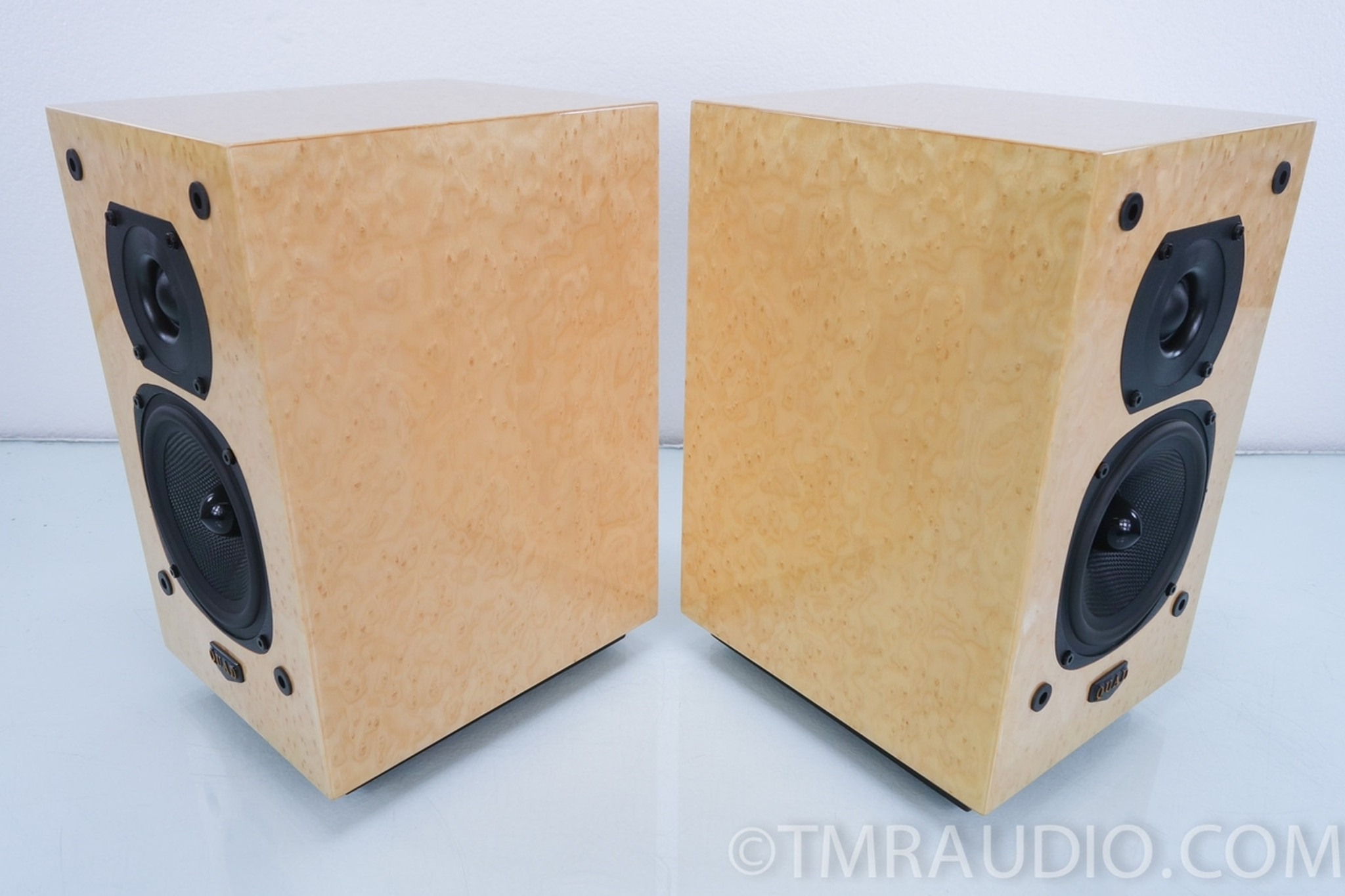 Quad 11L Bookshelf Speakers; Birds Eye Maple in Factory Box