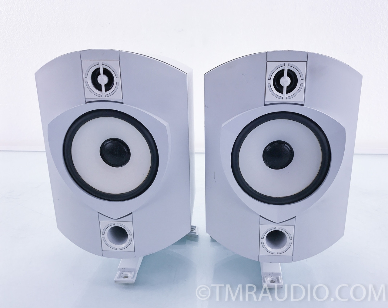 Rock Solid (B&W) Bookshelf Speakers; Pair; White The Music Room
