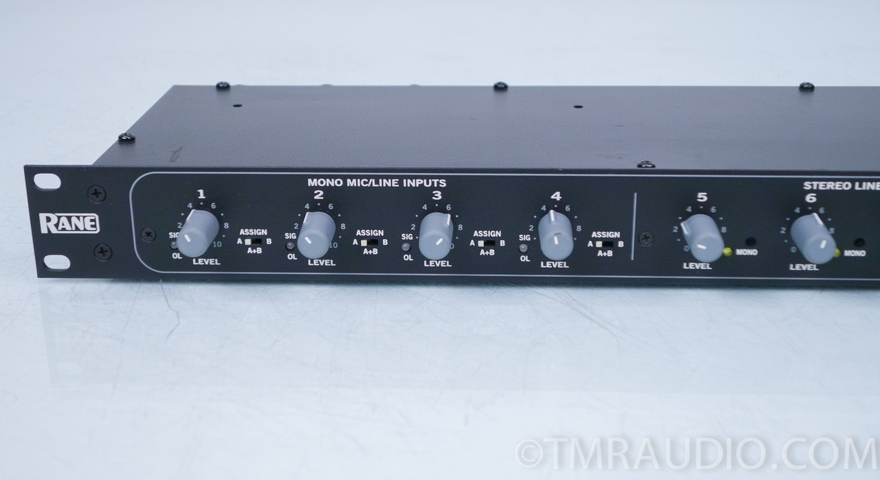 Rane MLM 82a Stereo Mic / Line Audio Mixer with Phantom Power The