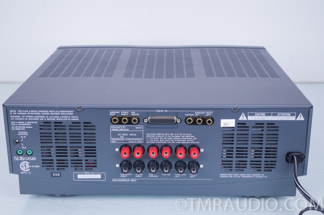 Kenwood KMZ1 5.1 (6 Channel) Power Amplifier The Music Room