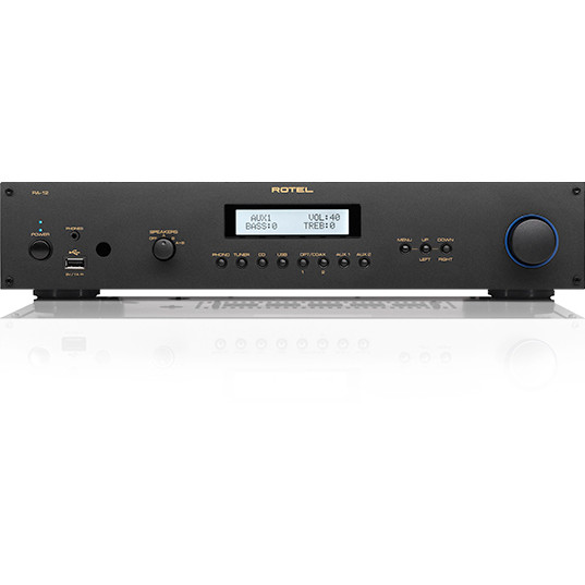 Rotel RA12 Stereo Integrated Amplifier; MM Phono; Bluetooth; Black (New) The Music Room