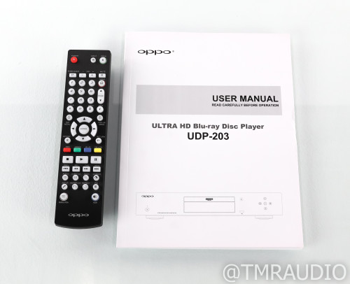 Oppo Udp 203 Universal Blu Ray Disk Player 4k Uhd Remote The Music Room