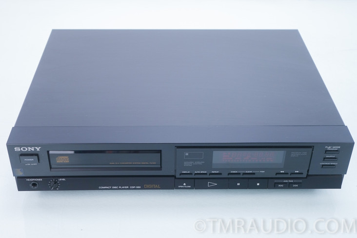 Sony CDP-550 Single Disc CD Player; Remote