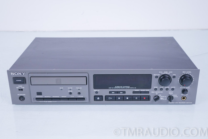 Sony CDR-W33 CD Recorder / Player; For Pro Professional / Studio