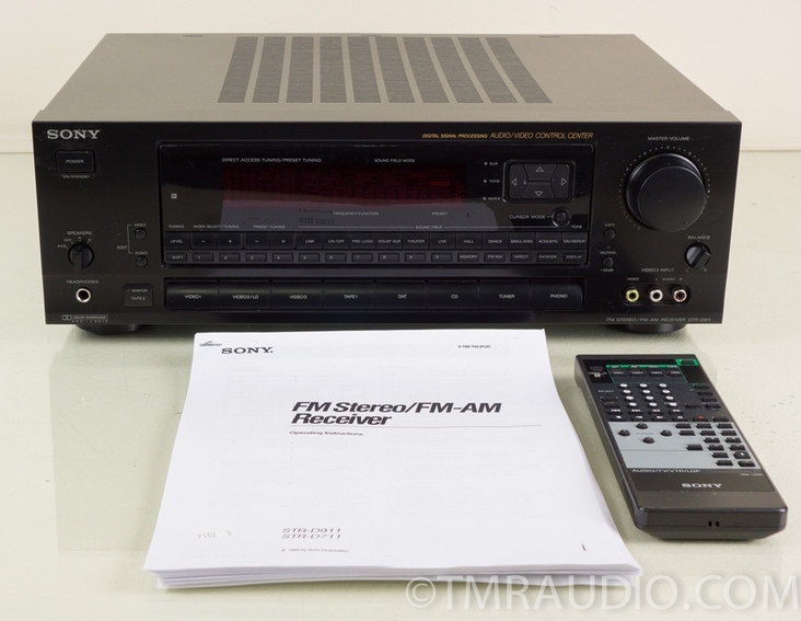 Sony STR-D911 Stereo AM / FM Receiver w/ Graphic EQ; Remote