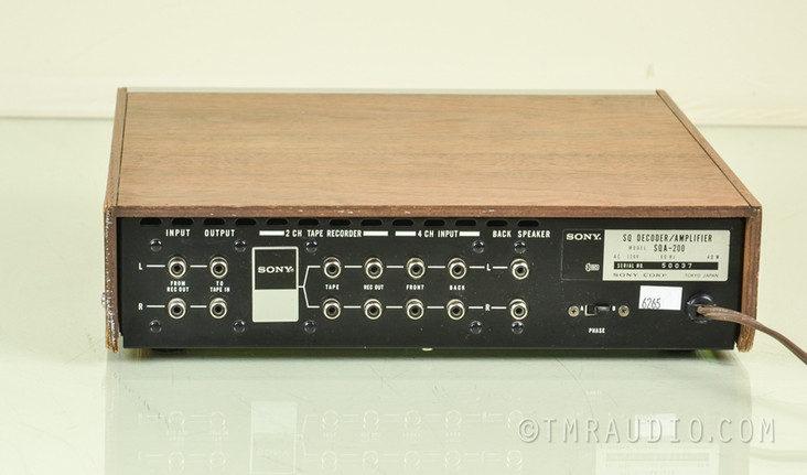 Sony SQA-200 Vintage Stereo Decoder / Amplifier