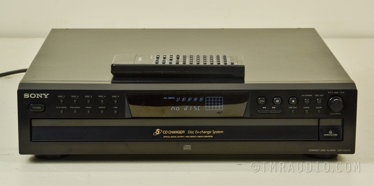 Sony CDP-CE275 5 Disc CD Changer / Player in Factory Box; Remote